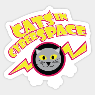 Cats in Cyberspace Sticker